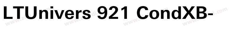 LTUnivers 921 CondXB字体转换